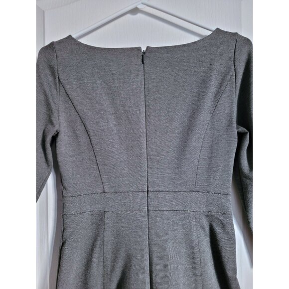 J. Crew Grey Fit-and-Flare Boatneck Dress (2P) - Picture 9 of 13